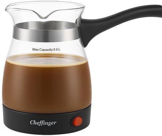 Turkse Koffiemaker  Cheffinger Elektrisch | 650W – 0,5L | Turkish Coffee | Türk Kahvesi | Cezve