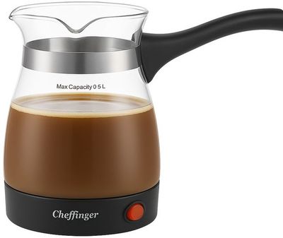 Turkse Koffiemaker  Cheffinger Elektrisch | 650W – 0,5L | Turkish Coffee | Türk Kahvesi | Cezve
