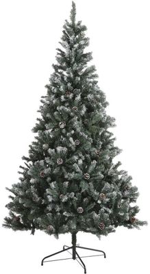 Black Box Trees Pinyon kunstkerstboom met sneeuw – blauw/groen – 185 cm – Ø107 cm