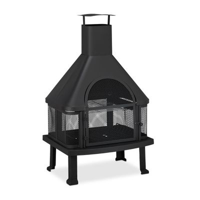 Tuinhaard met bbq ca. 110 x 63 x 51 cm