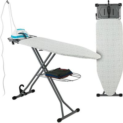 strijkplank stoomstrijkijzer - 115 x 39 cm - met snoergeleider - verstelbaar
