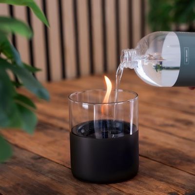 Tenderflame - Lilly 10 Black + 0,5L Tenderfuel - Giftset