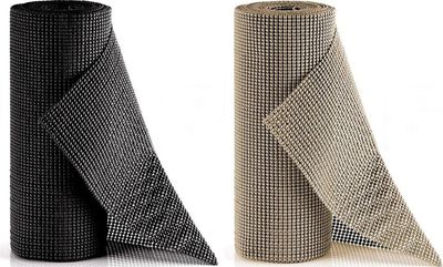 SWILIX ® Antislipmat voor Kasten en Lades, Douchemat - Badkamermat - Badmat, Dienblad, Vloer - 4 meter Rol - Anti Slip Mat - 400 x 30 cm - Zwart