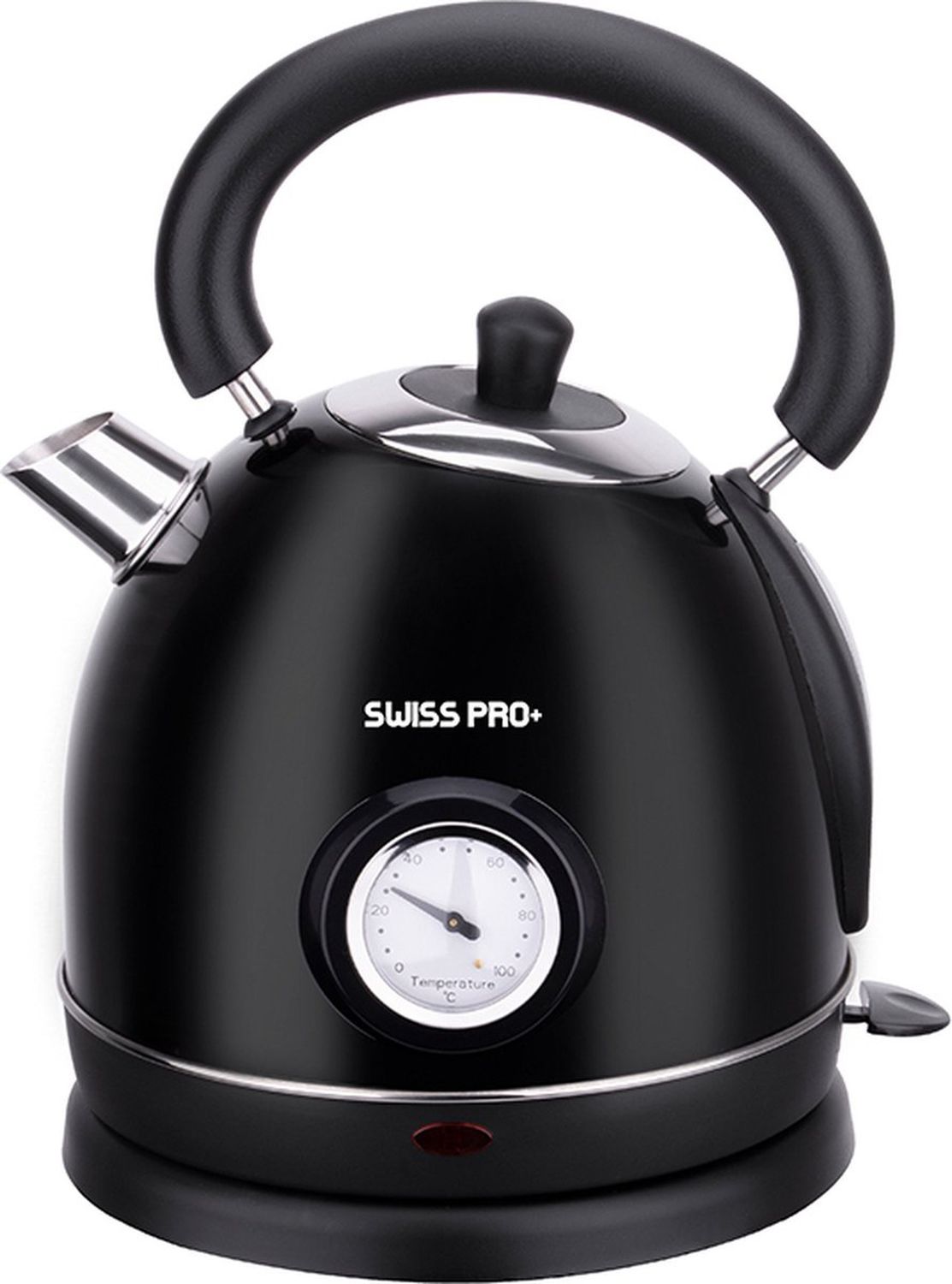 Waterkoker Swiss Pro+ | Retro Line - 1.8 L - 2200W - Elektrisch - Classic Design - 2022 Model - 1.8 liter - Zwart