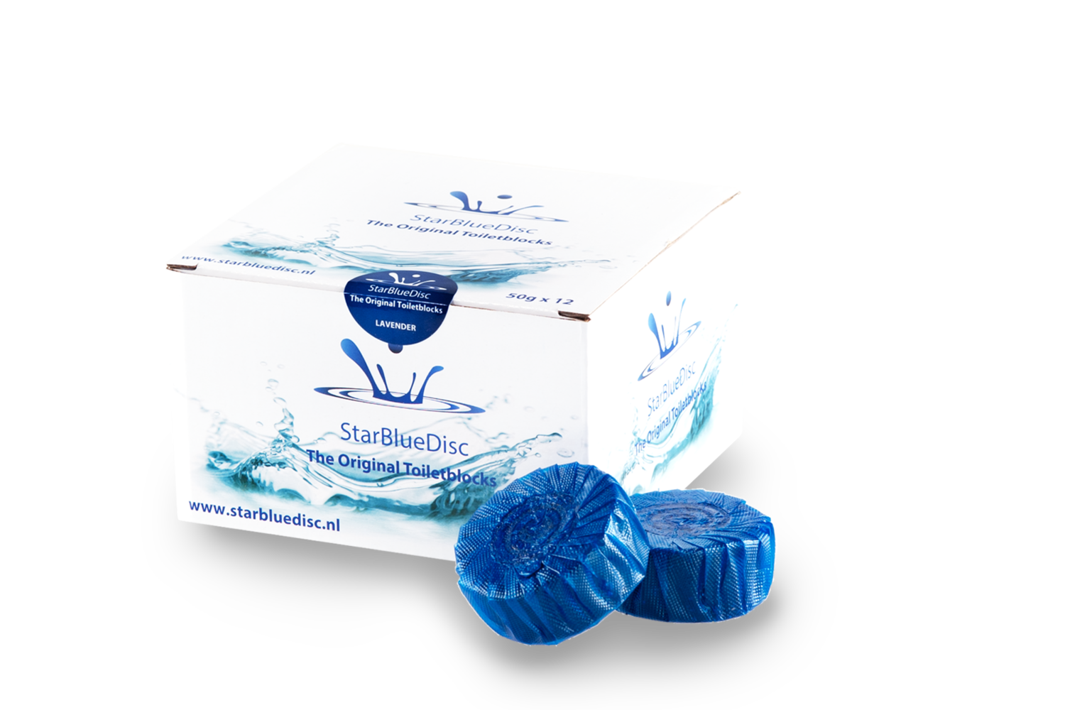 Toiletblokjes Blauw 12 stuks