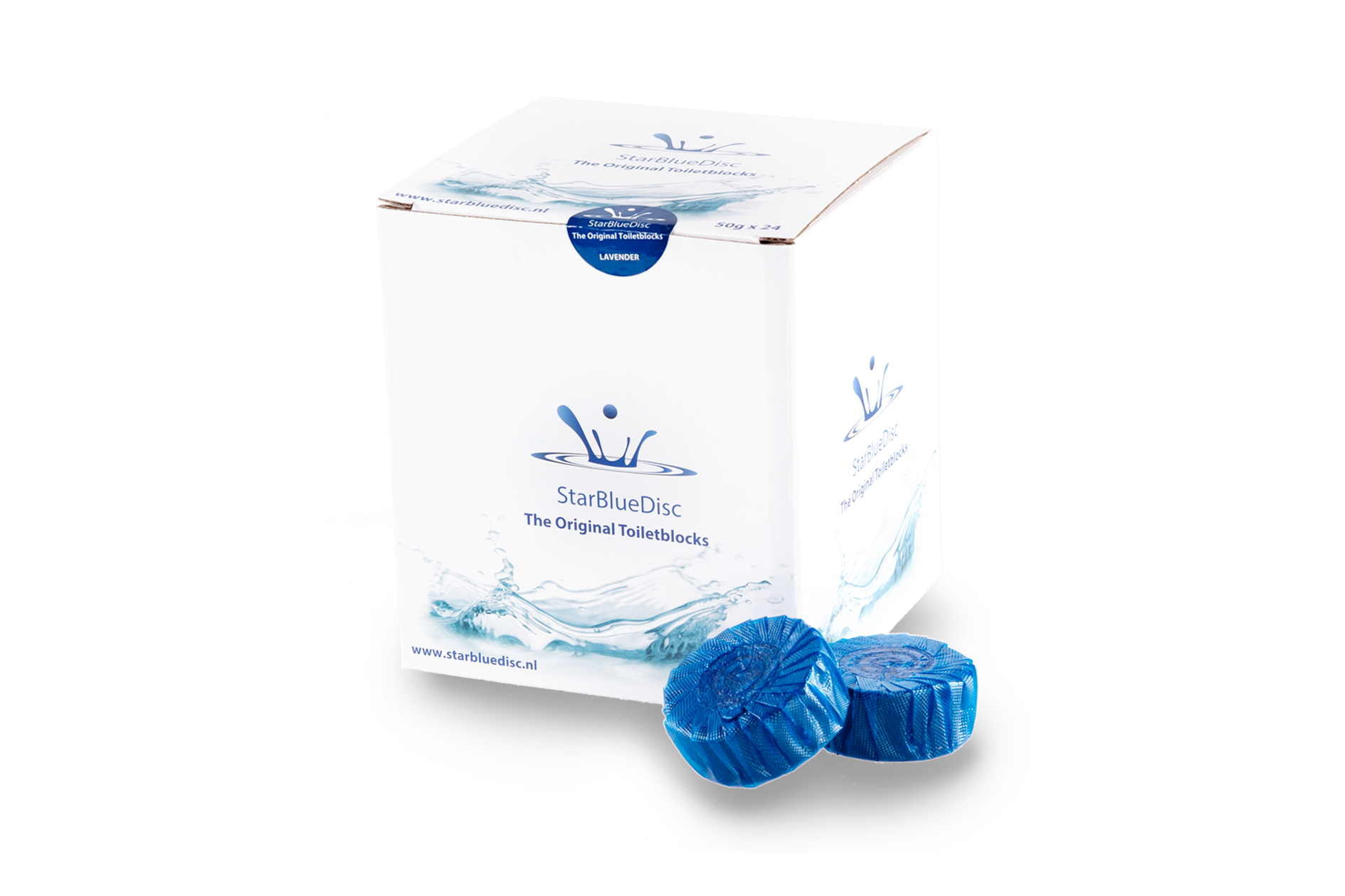 Toiletblokjes Blauw 24 stuks