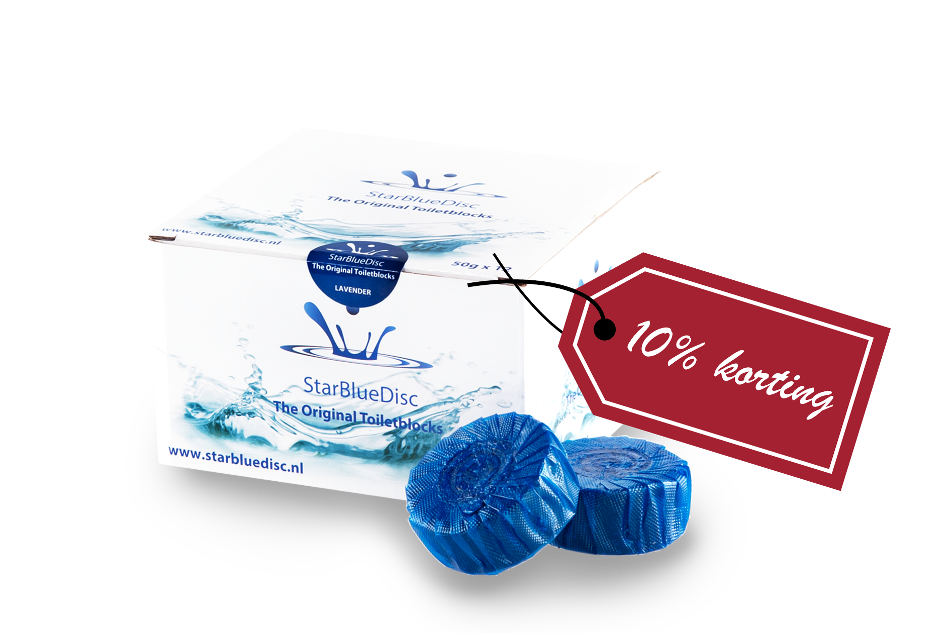 6x Verpakking Toiletblokjes 12 Blauw
