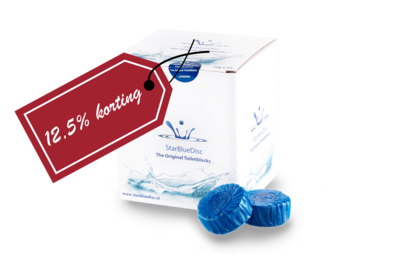 6x Verpakking Toiletblokjes 24 Blauw.  !! Nu 12,5% korting !!