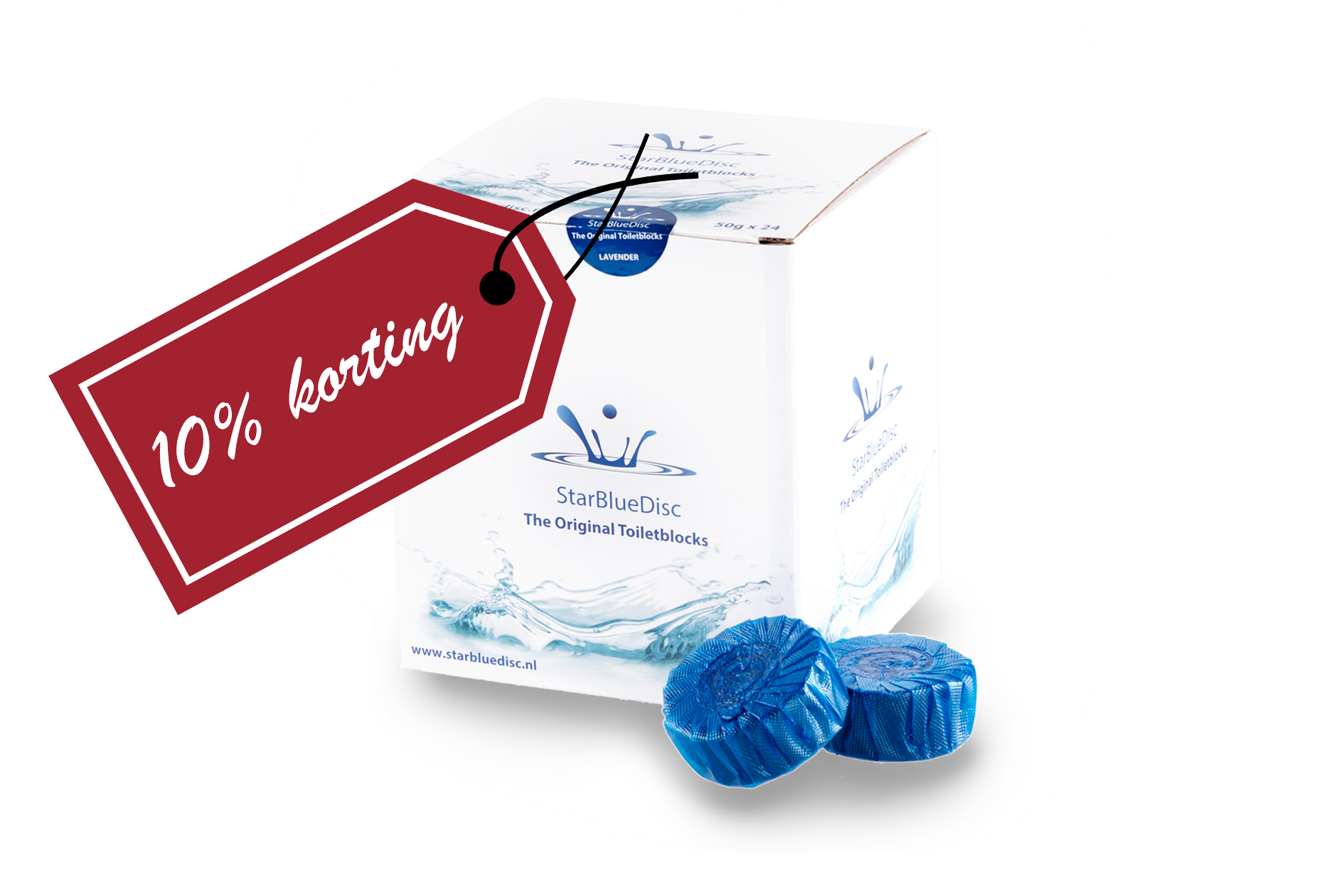 6x Verpakking Toiletblokjes 24 Blauw