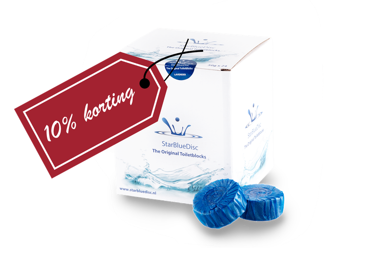 6x Verpakking Toiletblokjes 24 Blauw.  !! Nu 10% korting !!