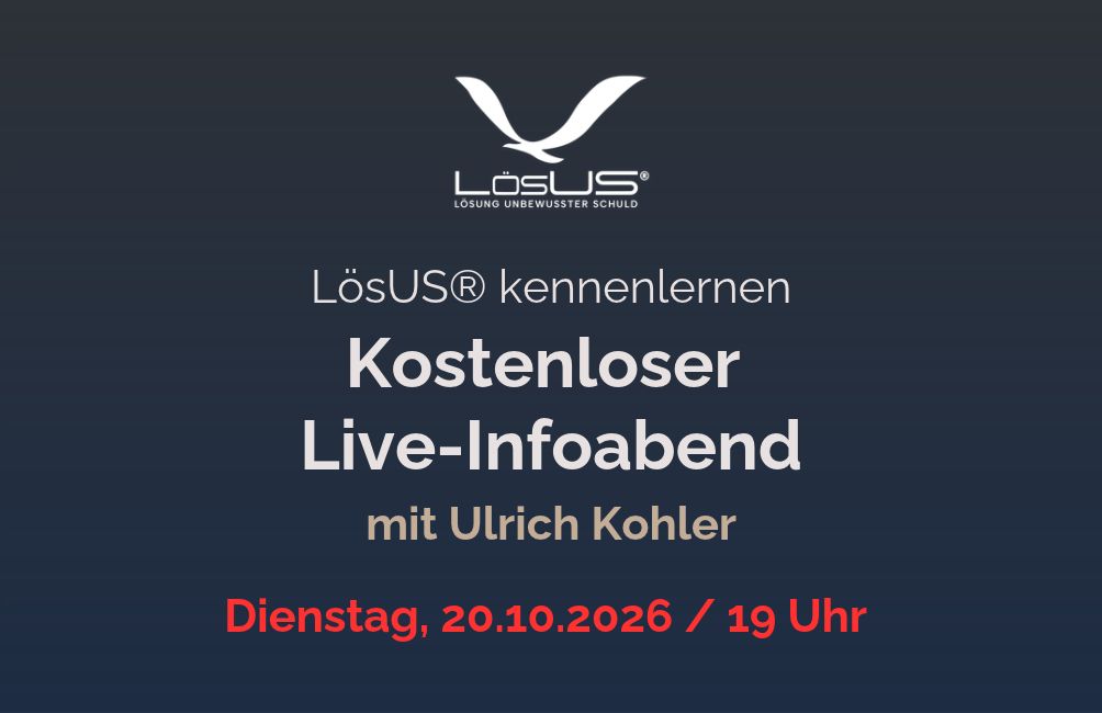 Kostenloser LösUS® Live-Infoabend | Dienstag, 20.10.2026, 19 Uhr Kostenloser LösUS® Live-Infoabend | Dienstag, 20.10.2026, 19 Uhr