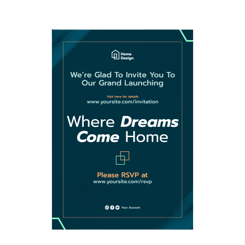 Corporate Invitation 4&quot; x 6&quot;