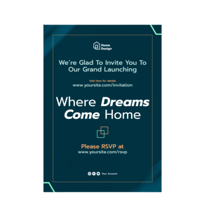 Corporate Invitation 4" x 6"