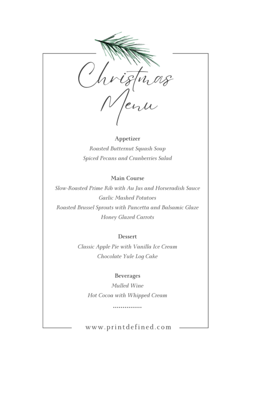 Menu- Event