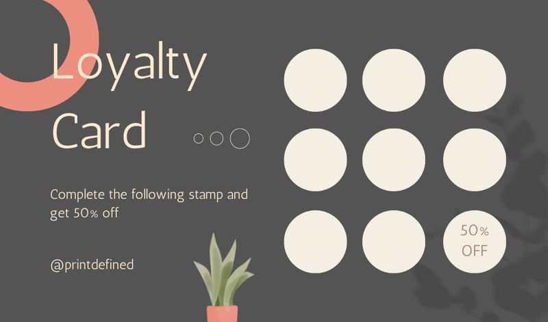 Loyalty Card 3.5" x 2"