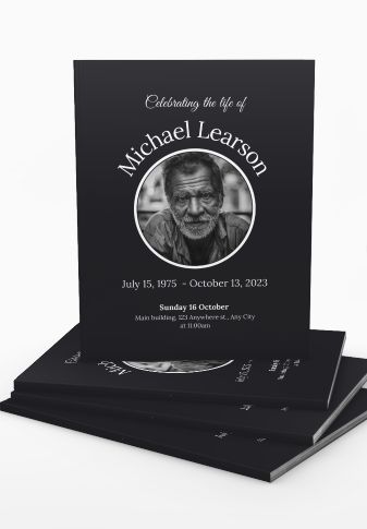 Funeral Program - Letter Sized Paper