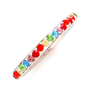 RAINBOW GEM STRING RING
