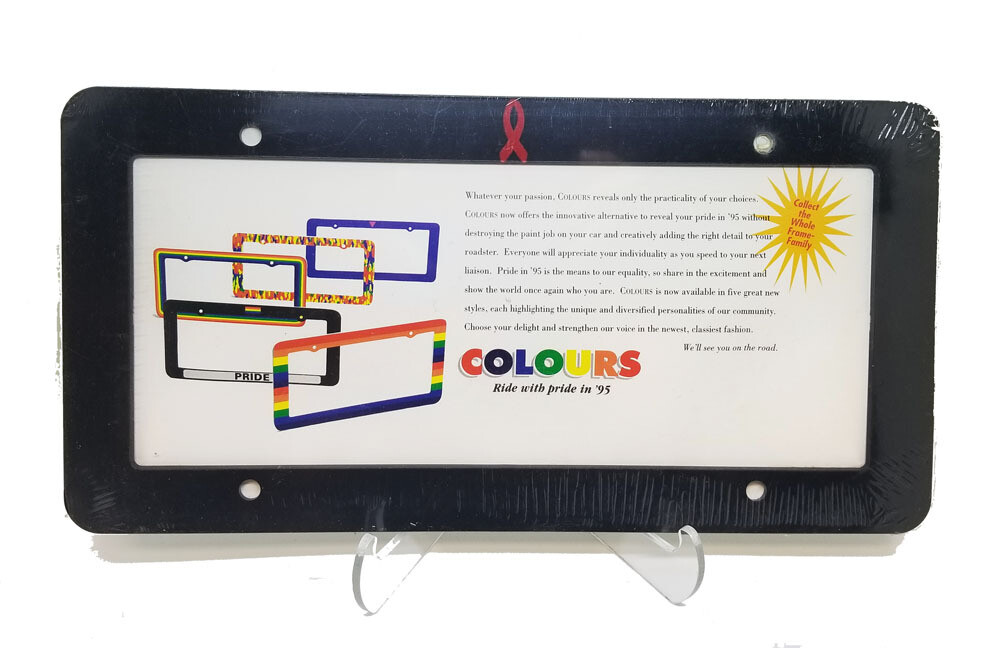 LICENSE FRAME-RIBBON/BLUE