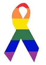 RAINBOW RIBBON STICKER