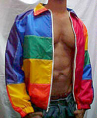 RAINBOW NYLON JACKET WITH REGULAR LINING