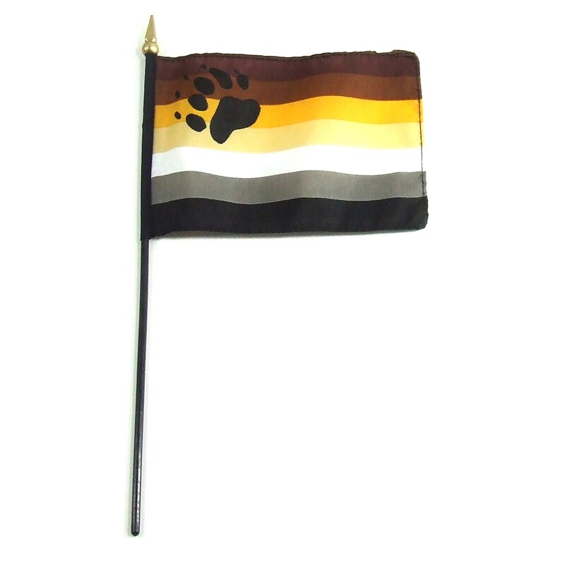 BEAR  PARADE FLAG 4"x6"