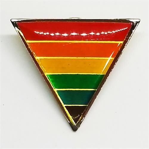 TRIANGLE STRIPE LAPEL PIN