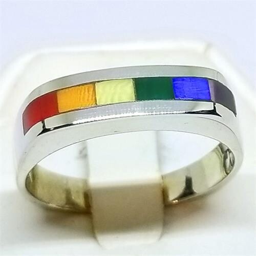 RING-PRIDE, CATS EYE STERLING SILVER SIZE 06