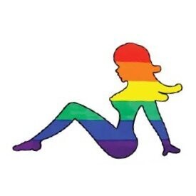 MUDFLAP GIRL(left facing) STICKER