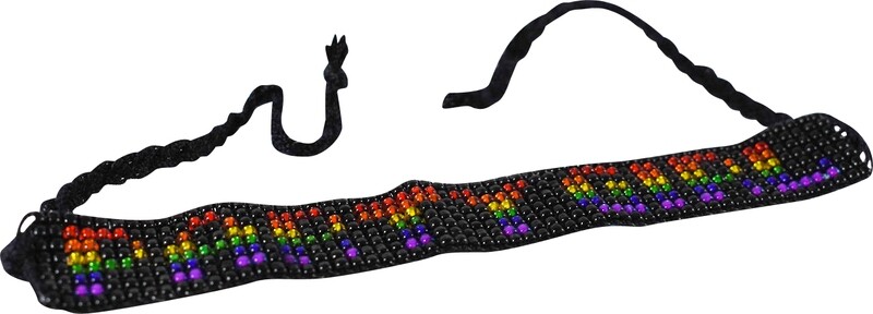 RAINBOW PARTY GIRL BEAD BRACELET