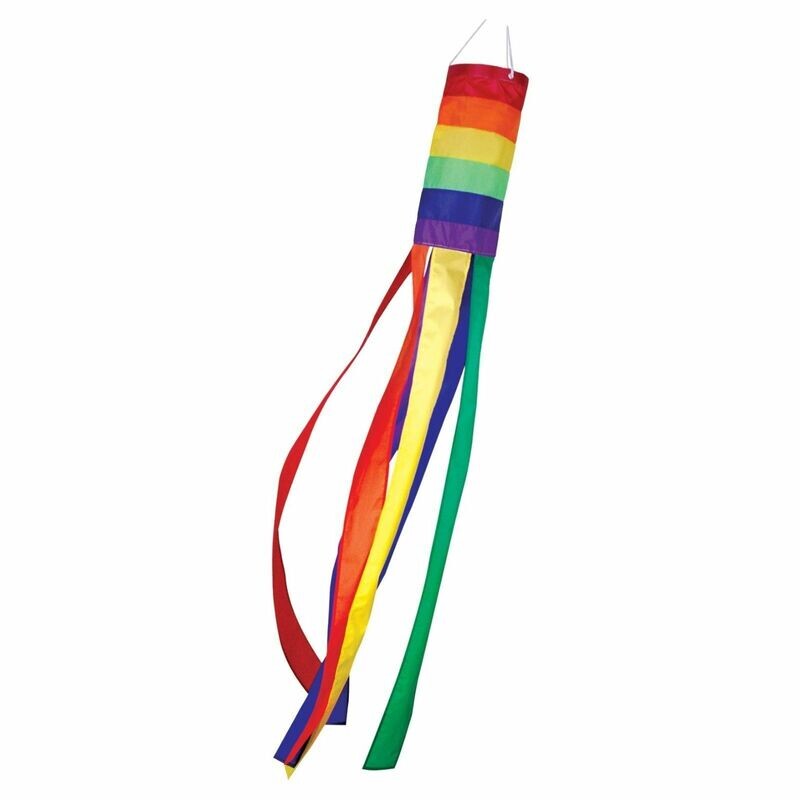 RAINBOW SUPER SHINY WINDSOCK LARGE