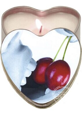 EDIBLE MASSAGE CANDLE HEART CHERRY