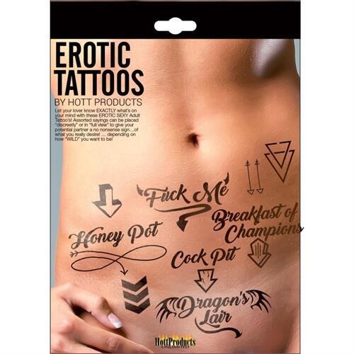 EROTIC TATTOOS ASSORTED PACK