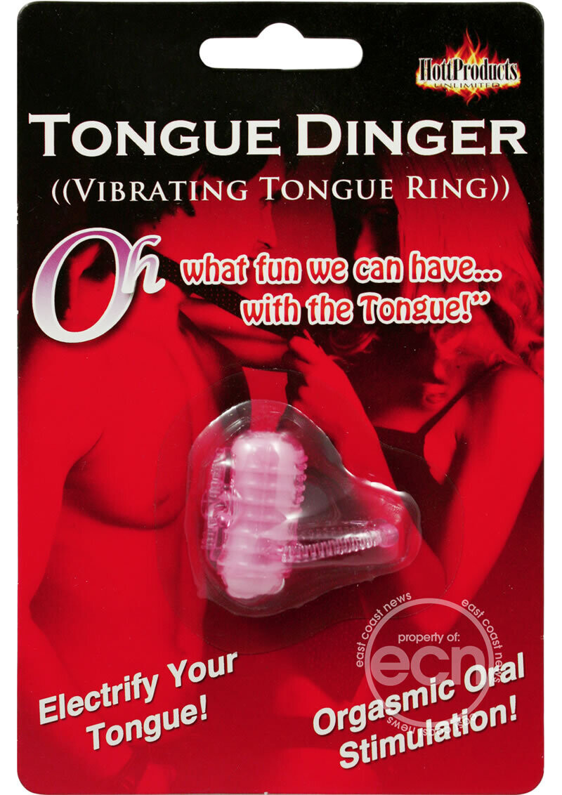 TONGUE DINGER VIBRATING TONGUE RING MAGENTA (DISC.)