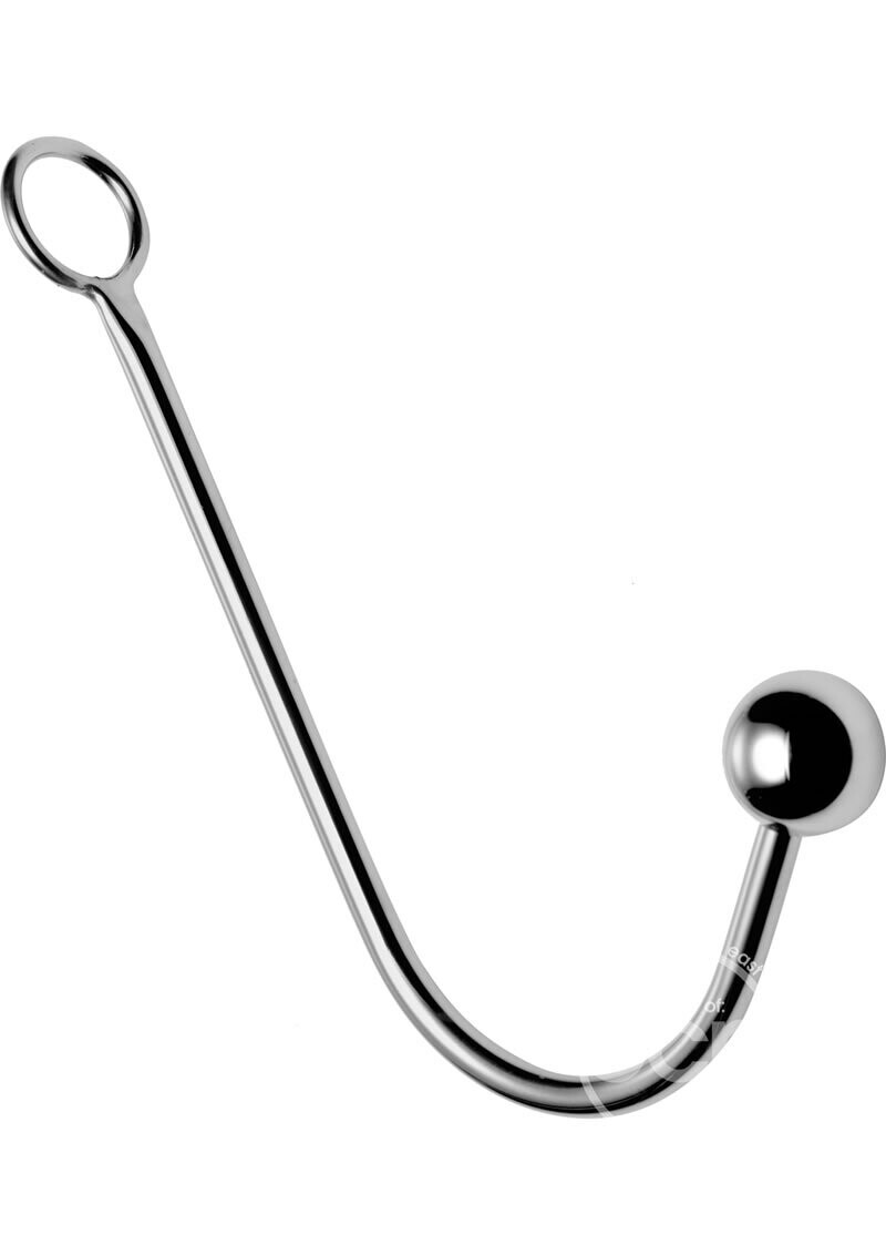 MASTER SERIES HOOKED STAINLESS STEEL ANAL HOOK