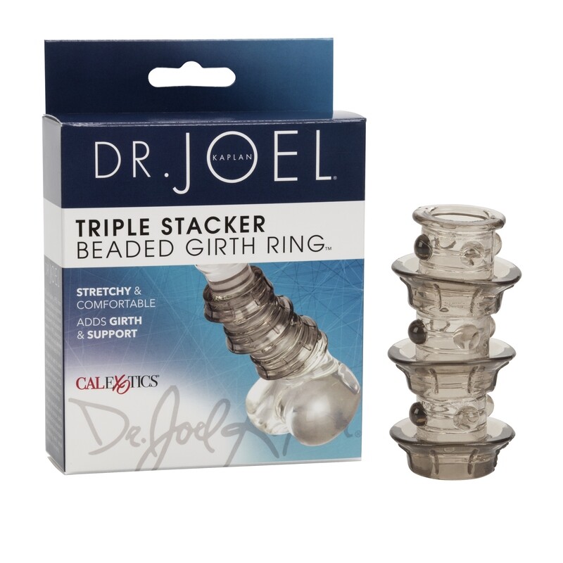 BEADED GIRTH RING TRIPLE STACKER