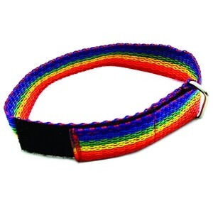 PET COLLAR RAINBOW VELCRO