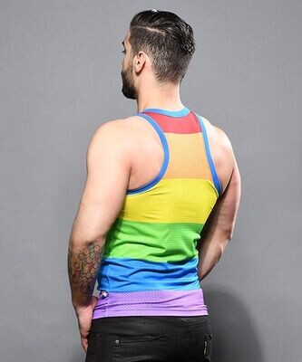 ANDREW CHRISTIAN PRIDE MESH TANK 2021, Size: LARGE