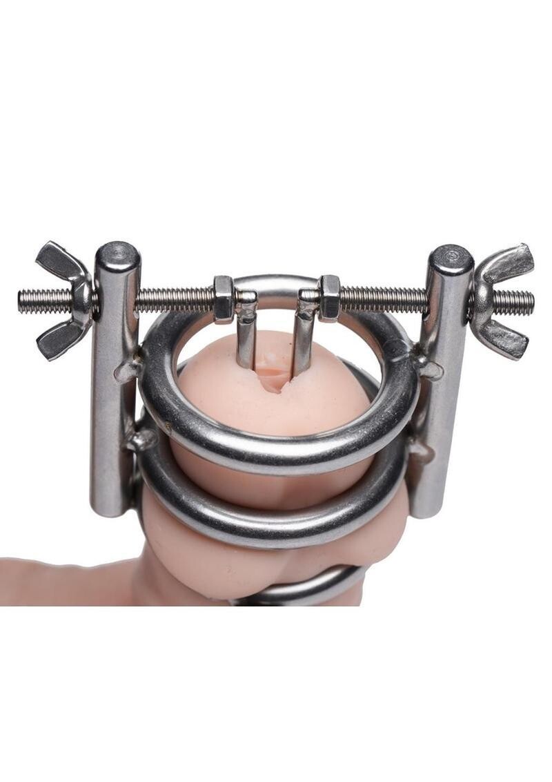 MASTER SERIES DELUXE CLEAVER URETHRAL SPREADER CBT CHASTITY CAGE (DISC.)