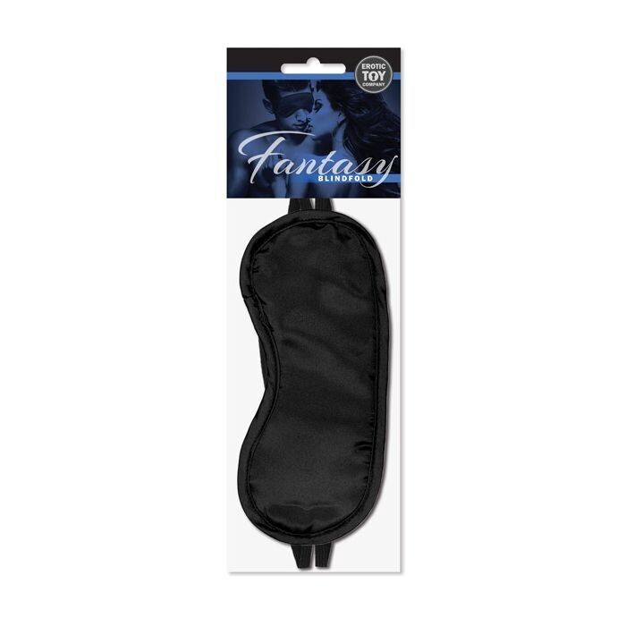 EROTIC TOY COMPANY SATIN FANTASY BLINDFOLD, Color: BLACK
