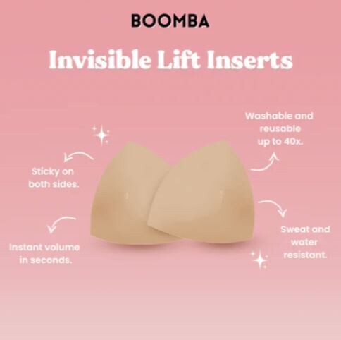 BOOMBA INVISIBLE LIFT INSERTS BEIGE