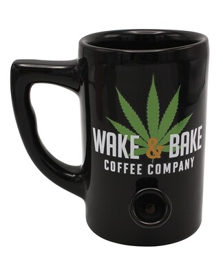 WAKE & BAKE COFFEE MUG, Color: BLACK
