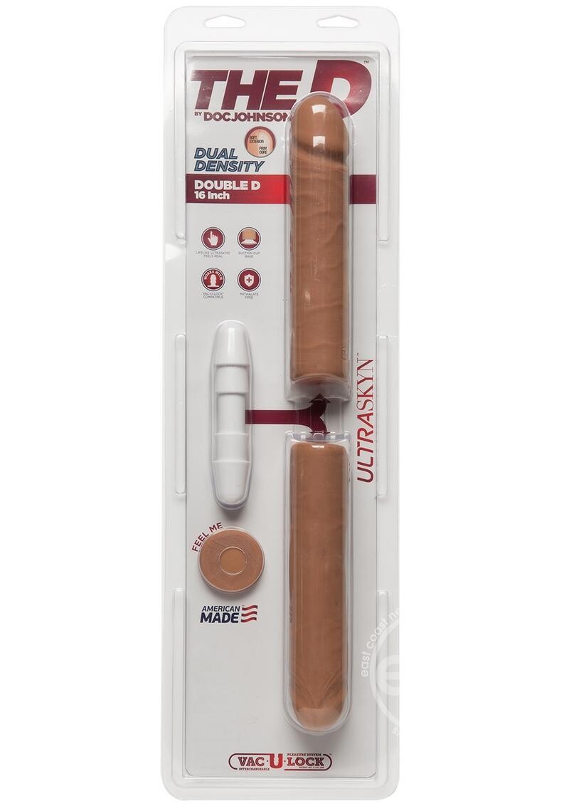 THE D DOUBLE D ULTRASKIN REALISTIC 16" , Color: CARAMEL