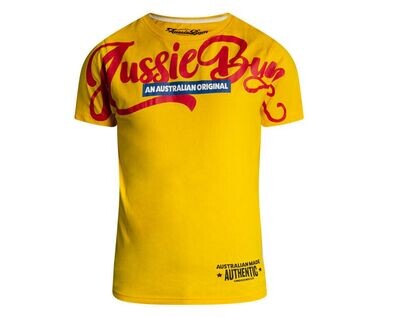 AUSSIEBUM DESIGNER TEE MATE, Color: YELLOW, Size: SMALL