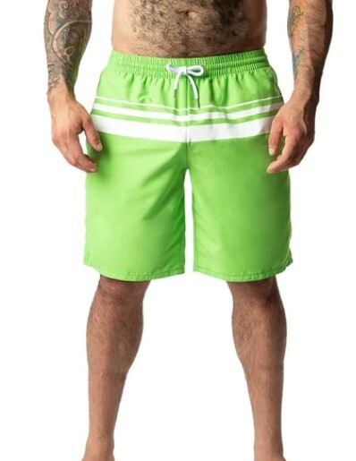 NASTY PIG REVEAL BOARD SHORT NEON GREEN, Size: SMALL