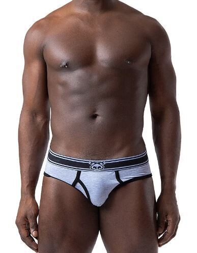 NASTY PIG LAUNCH Y-FRONT BRIEF LIGHT HEATHER BLUE