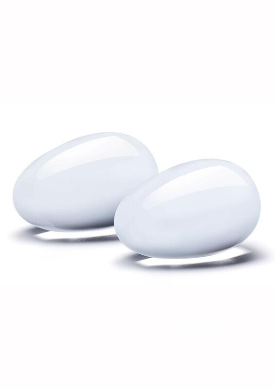 GLAS YONI EGGS (2 PIECE) CLEAR