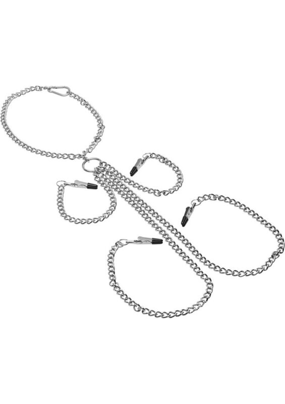 MASTER SERIES COLLAR NIPPLE & CLIT CLAMP SET