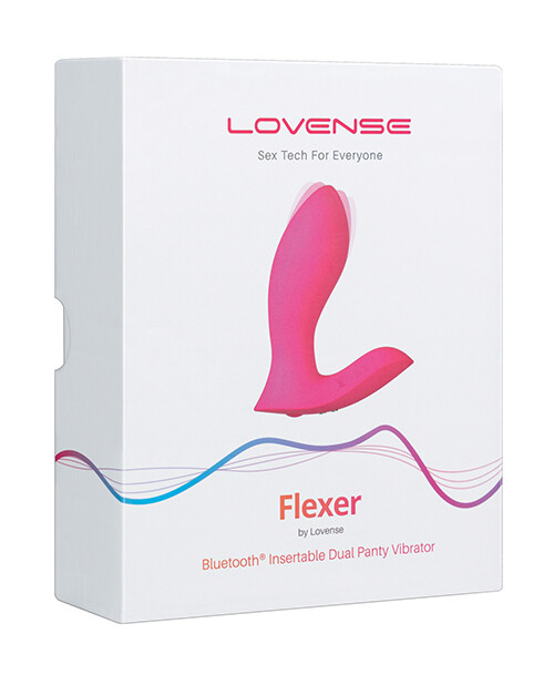 LOVENSE FLEXER DUAL PANTY VIBRATOR PINK