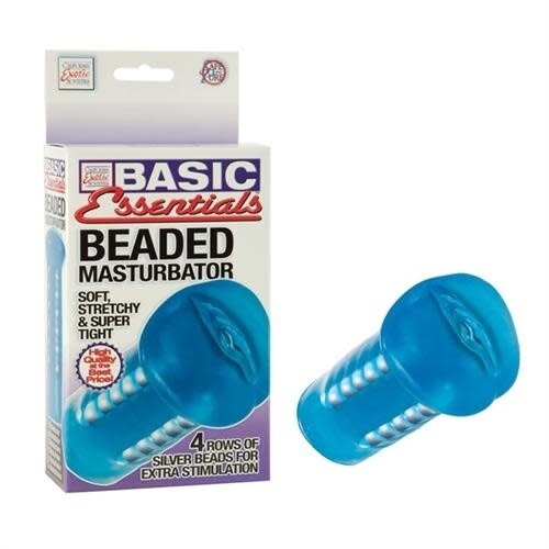 BASIC ESSENTIALS BEADED MASTURBATOR