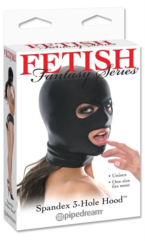 FETISH FANTASY SPANDEX 3 HOLE HOOD